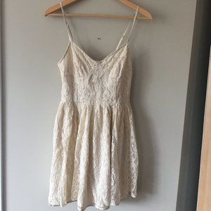Pins + Needles Cream Lace Dress